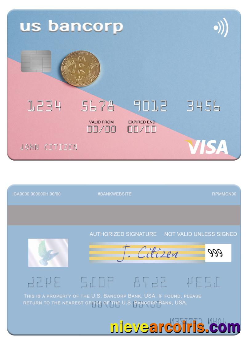 USA U.S. Bancorp Bank visa card